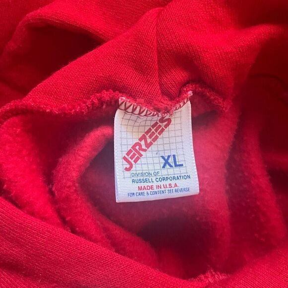 Vintage Jerzees Men’s XL Red Angoon Native American Bald Eagle Sweatshir… - Picture 11 of 13